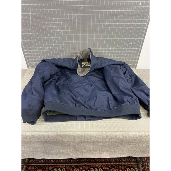 L.L. Bean Navy & Gray Lined Jacket XL Men's Nylon Polyester - Picture 5 of 9